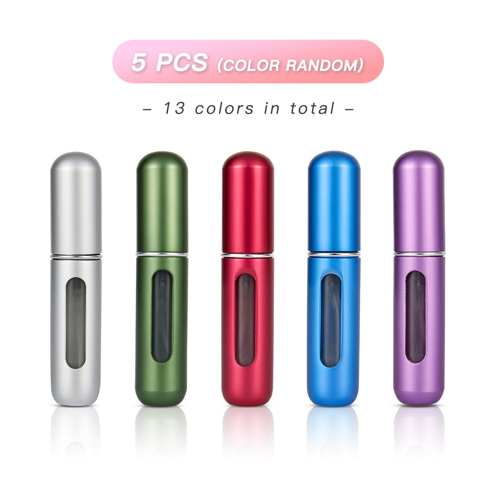 5 Piece Refillable Travel Size Perfume Bottle