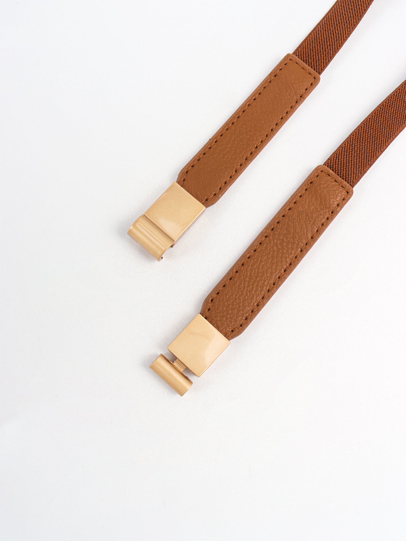 Vegan Elastic Skinny Belt