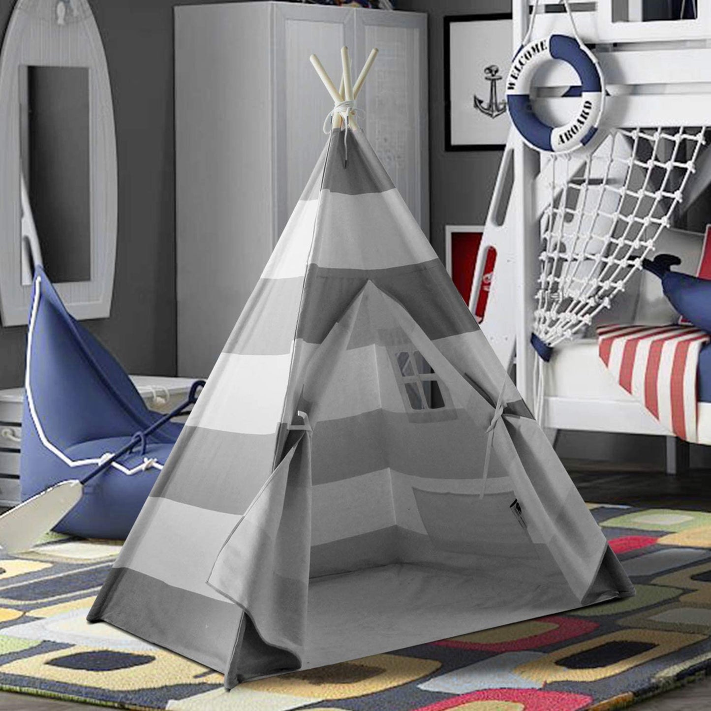 Kids Indoor Teepee Play Tent 