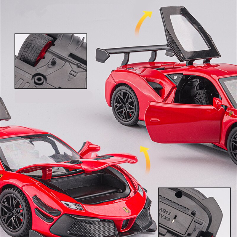 Ferrari 488 Alloy Sports Car Toy