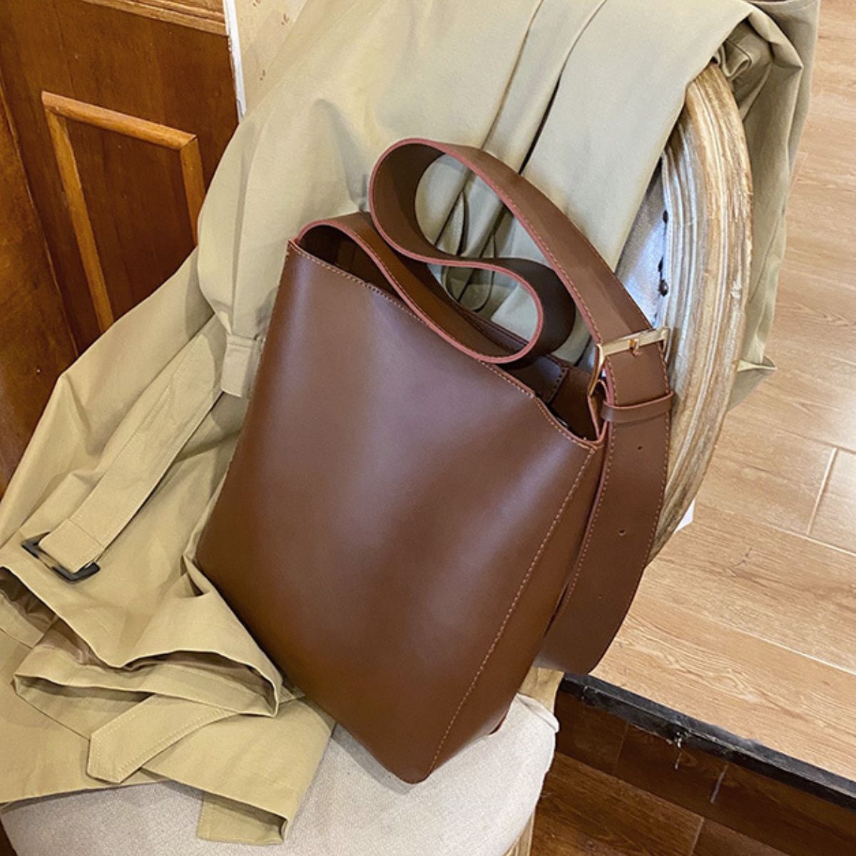 Vegan Leather Tote Bag