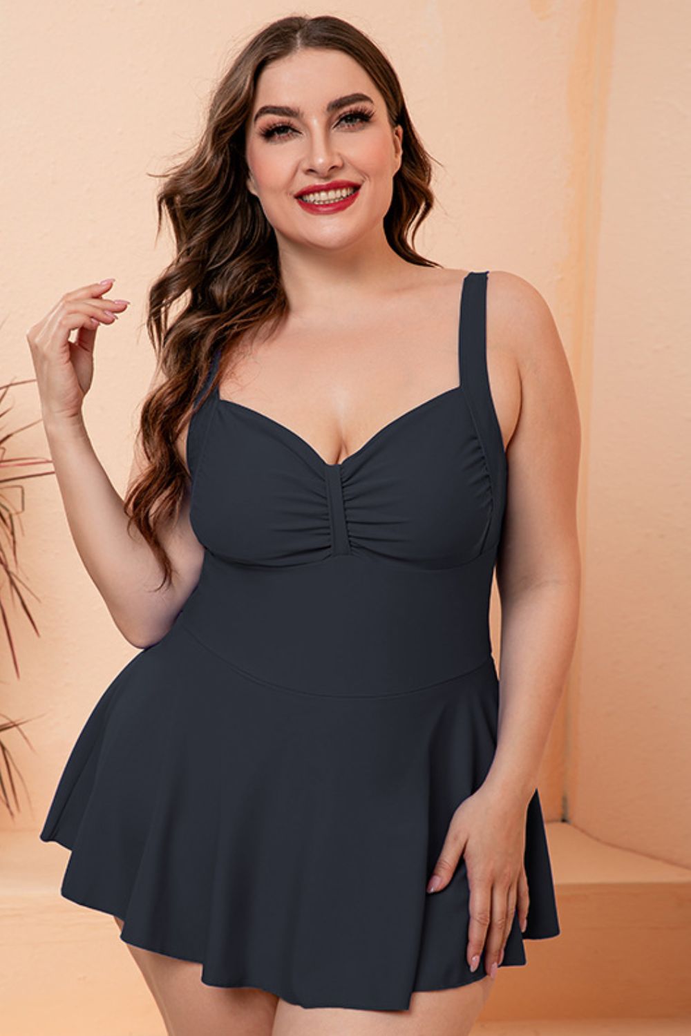 Full Size Ruffle Swim Dress