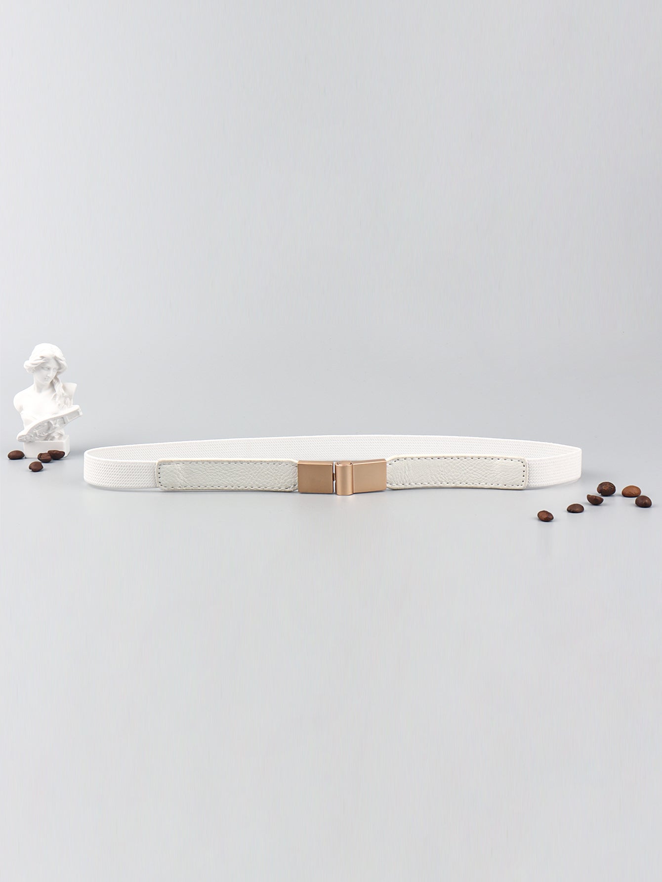 Vegan Elastic Skinny Belt