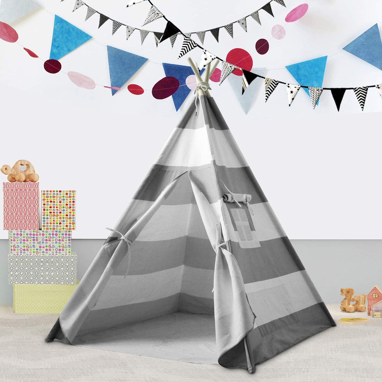 Kids Indoor Teepee Play Tent 