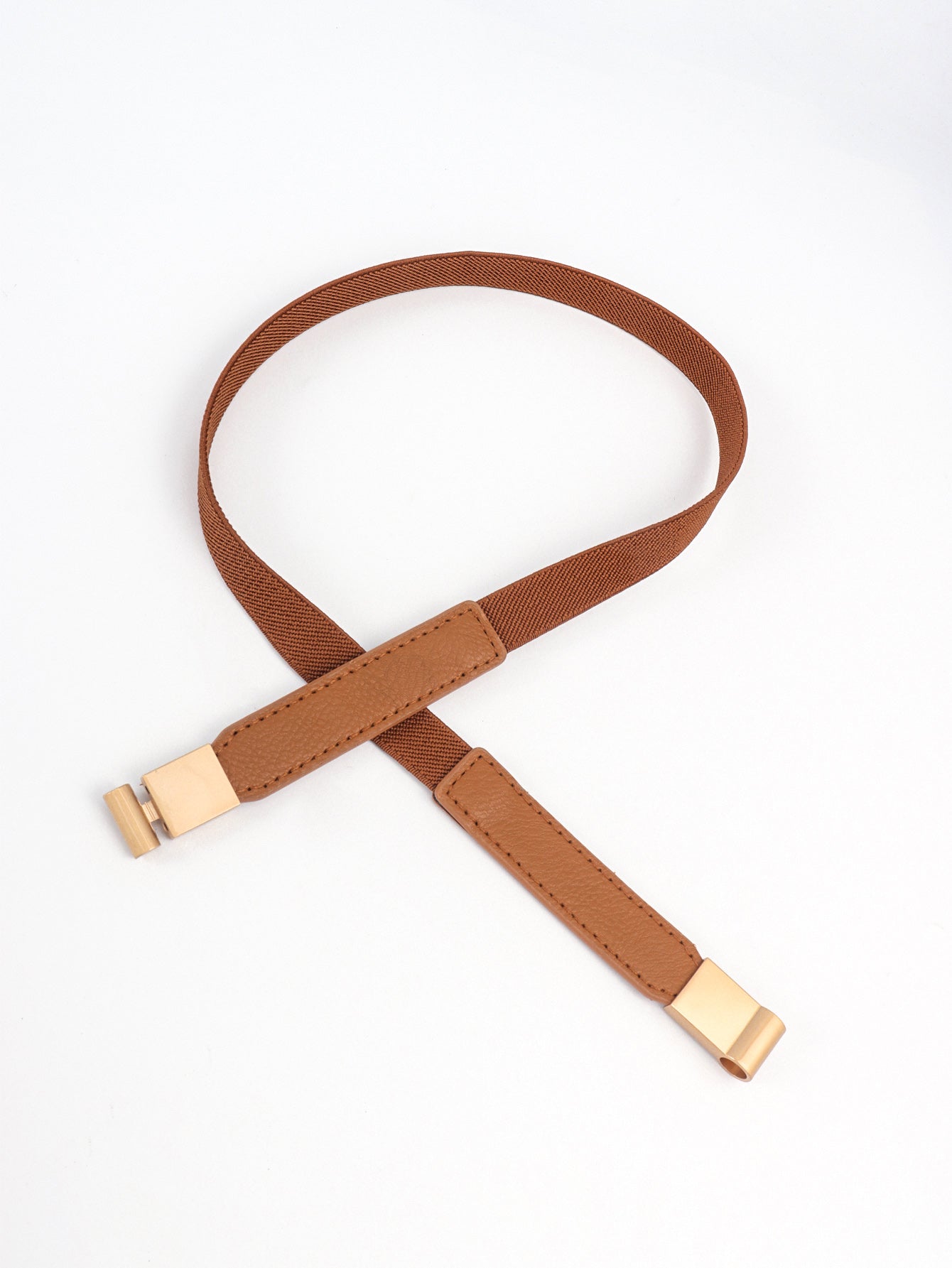 Vegan Elastic Skinny Belt