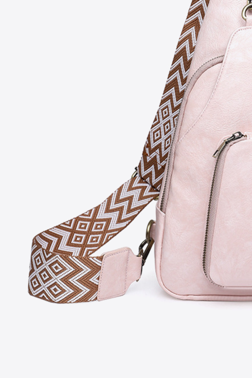 Take A Trip Vegan Leather Sling Bag