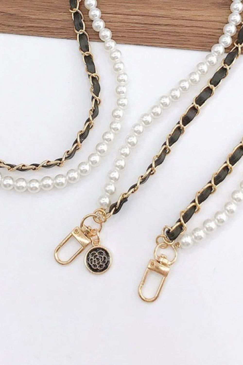 Faux Pearl Crossbody Chain