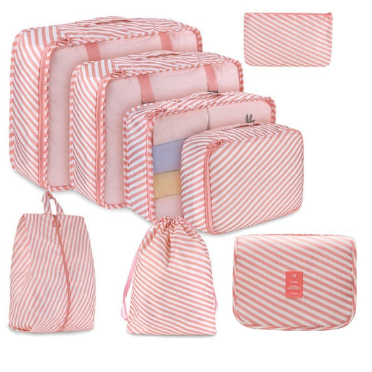 8-Piece Set Large Capacity Packing Cubes/Travel Organizers