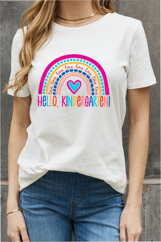 Simply Love  "Love Hello Kindergarten" Tee