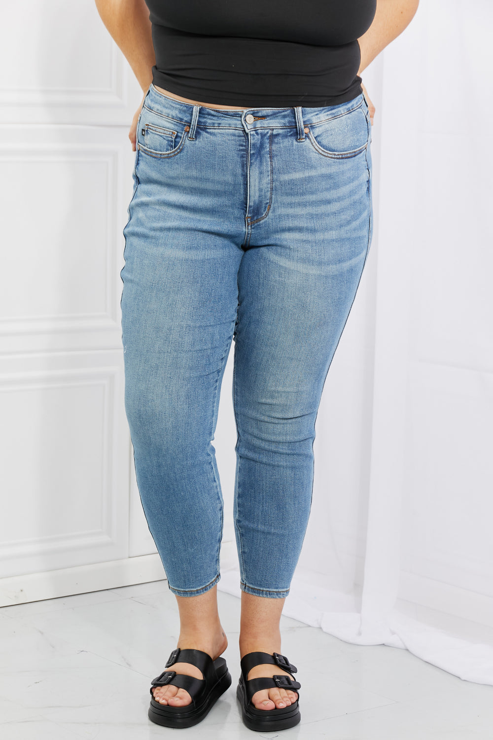 Judy Blue Nina Full Size High Waisted Skinny Jeans