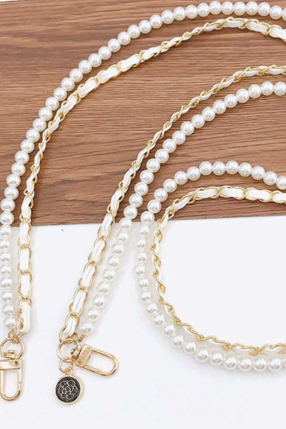 Faux Pearl Crossbody Chain