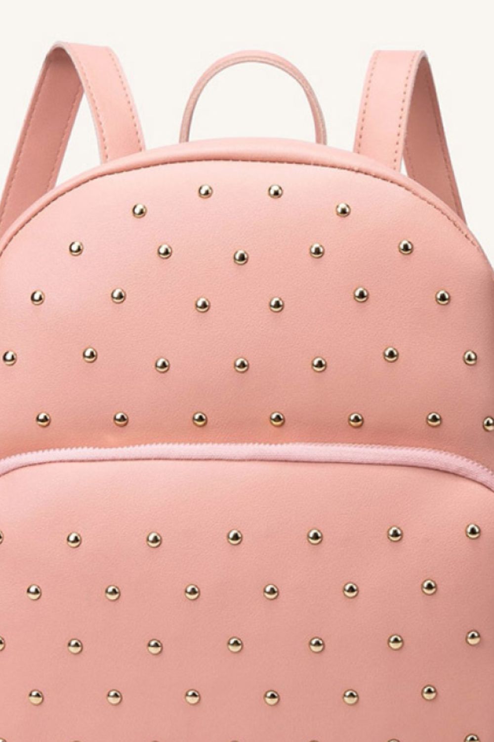 Studded Vegan Leather Backpack