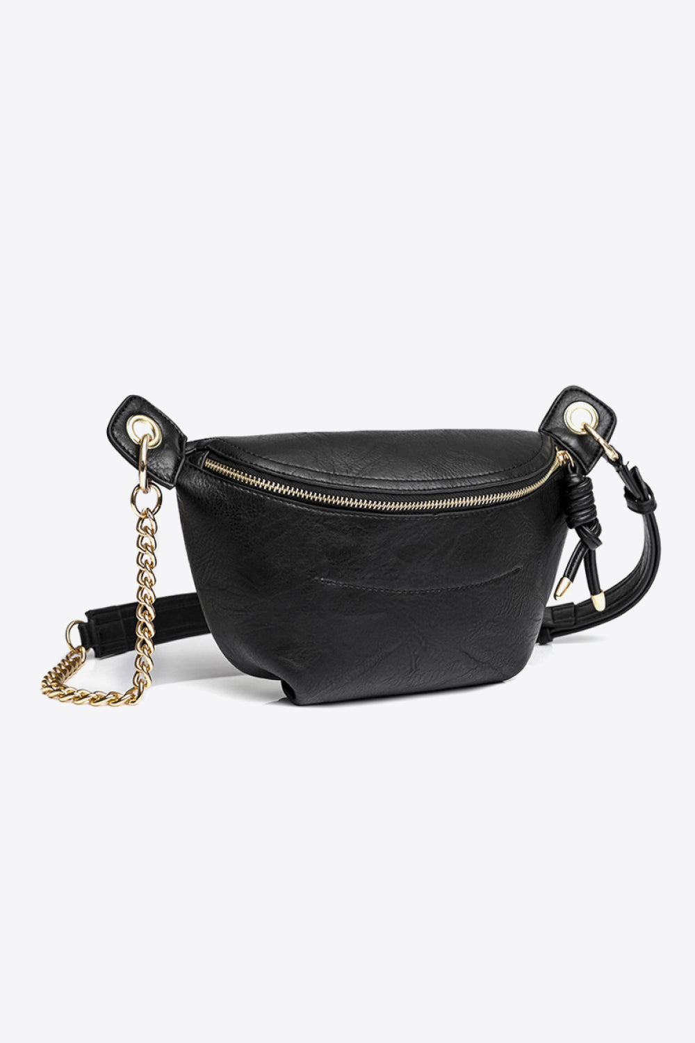 Vegan Leather Chain Strap Crossbody Bag