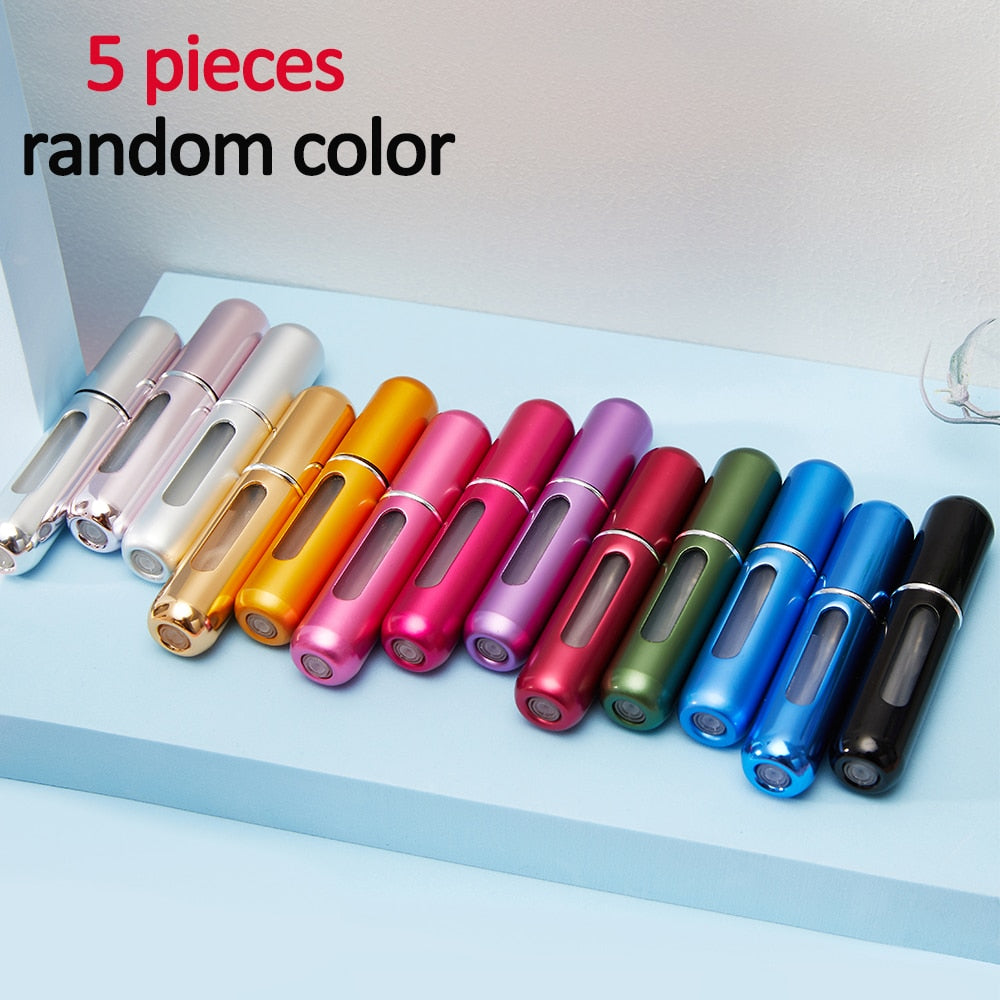 5 Piece Refillable Travel Size Perfume Bottle