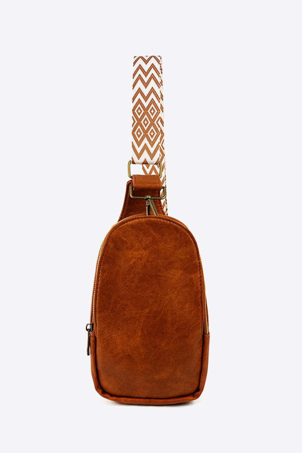 Adjustable Strap Vegan Leather Sling Bag