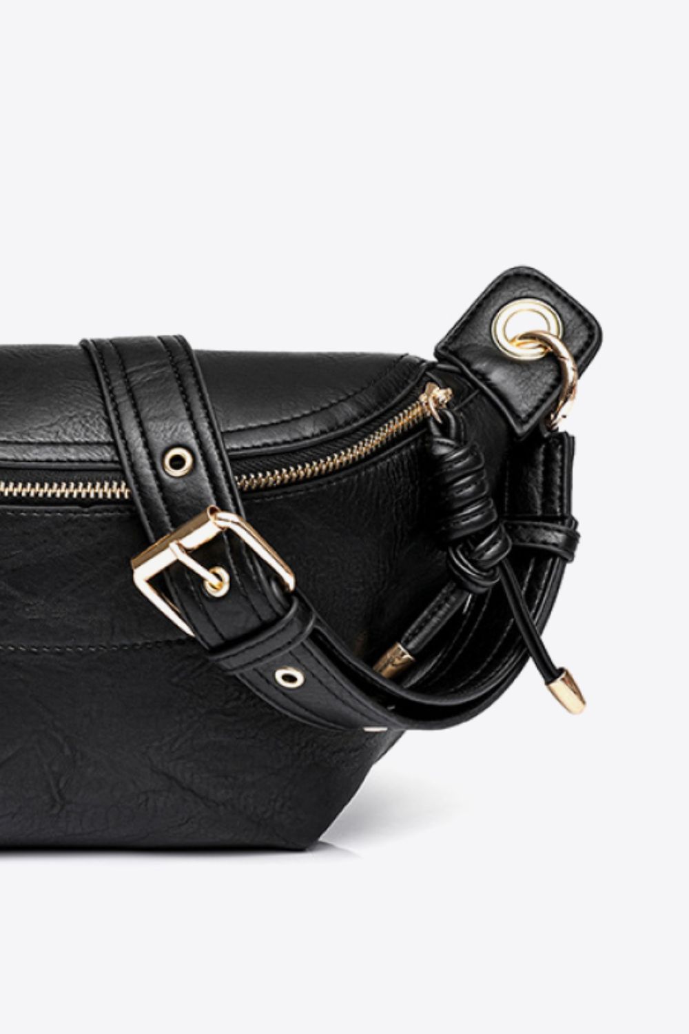 Vegan Leather Chain Strap Crossbody Bag