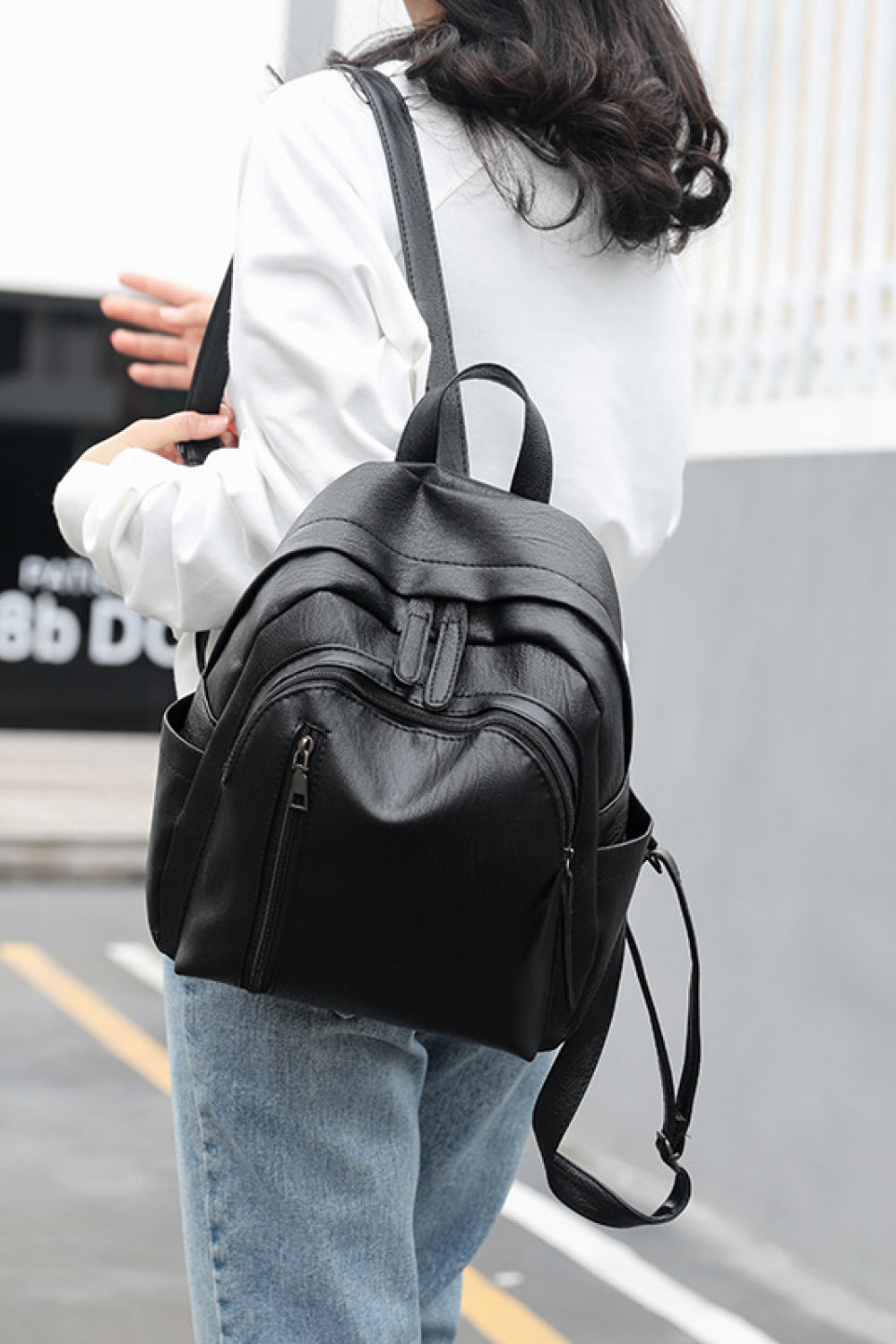 Vegan Leather Backpack