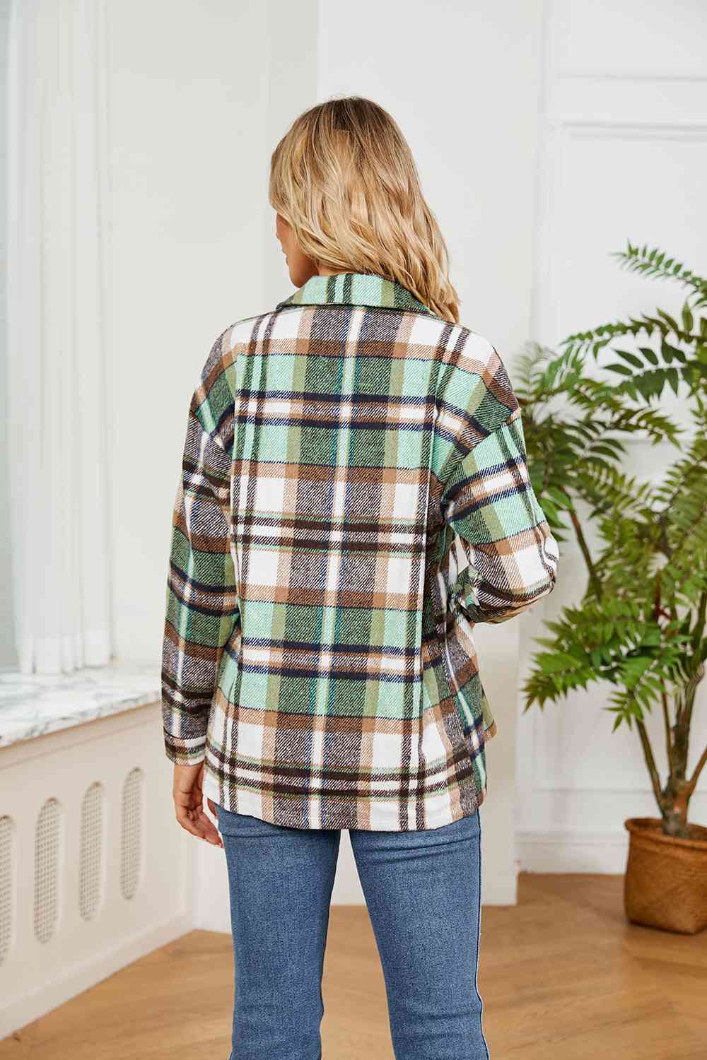 Collared Plaid Shacket