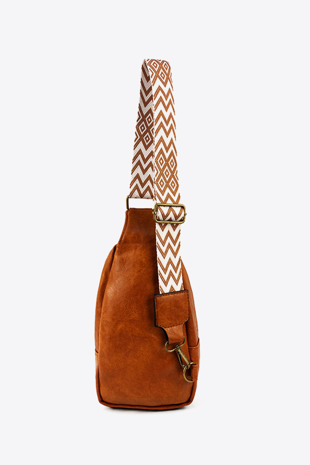 Adjustable Strap Vegan Leather Sling Bag