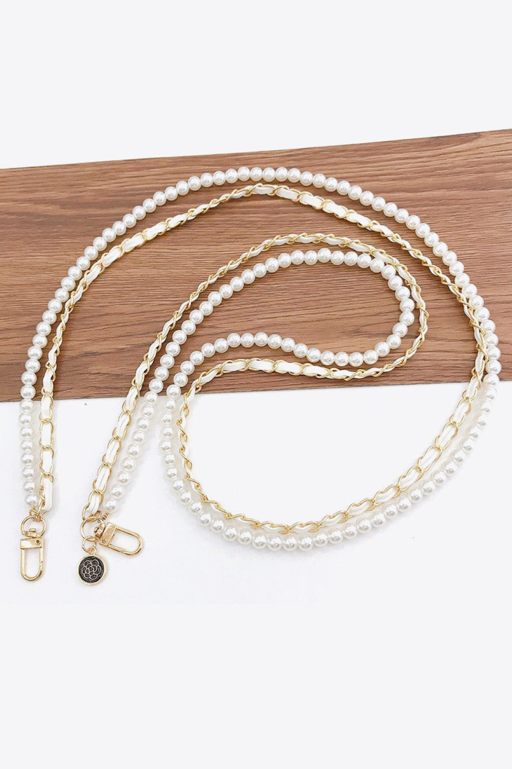 Faux Pearl Crossbody Chain