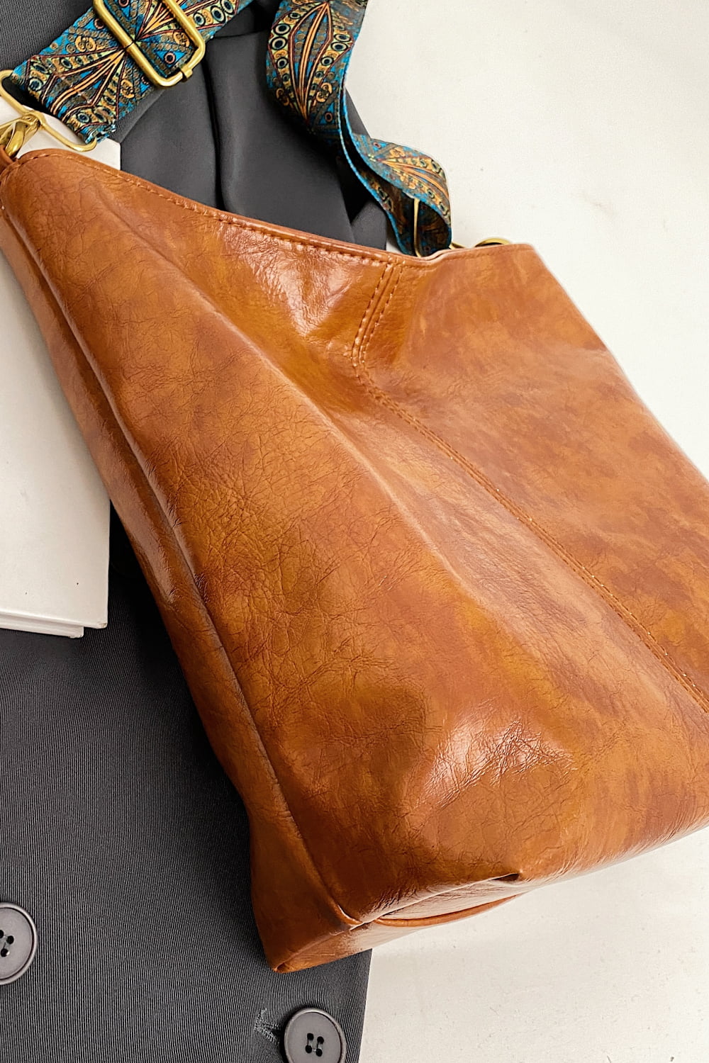 Vegan Leather Shoulder Bag