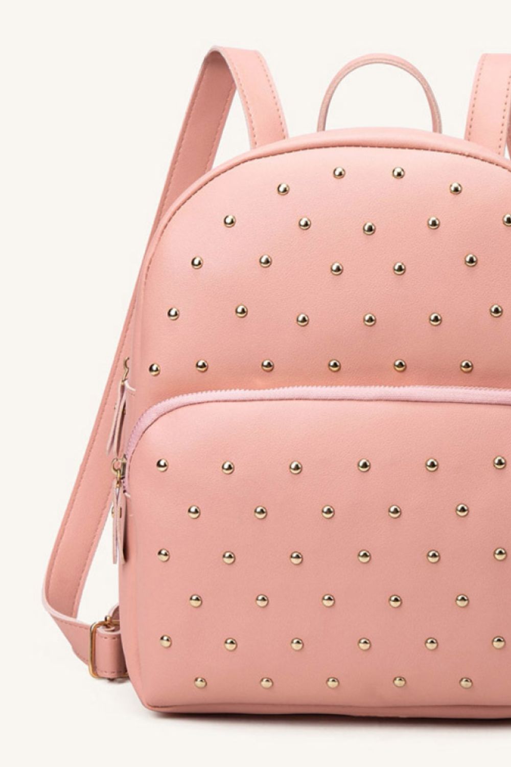 Studded Vegan Leather Backpack