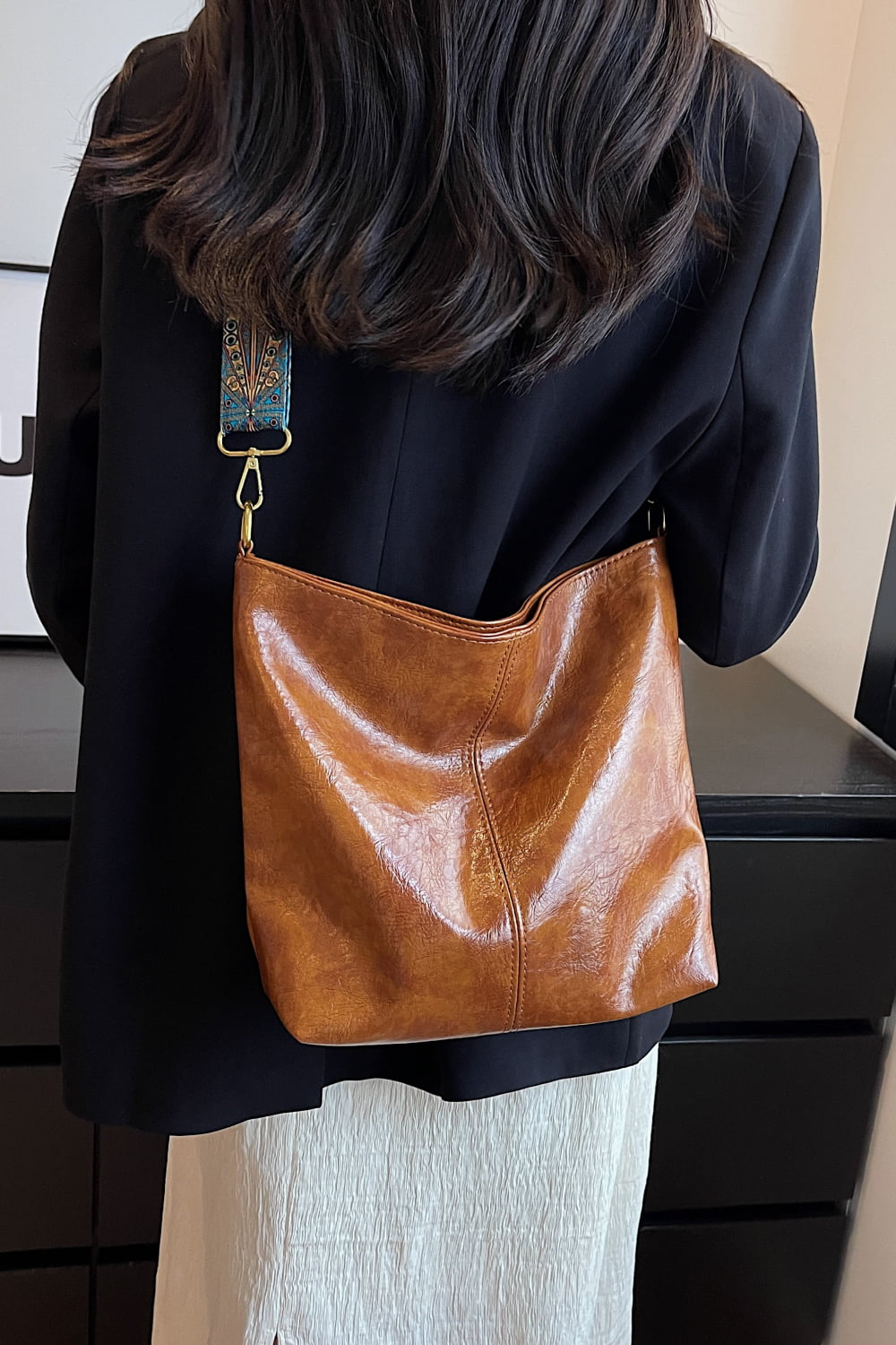 Vegan Leather Shoulder Bag