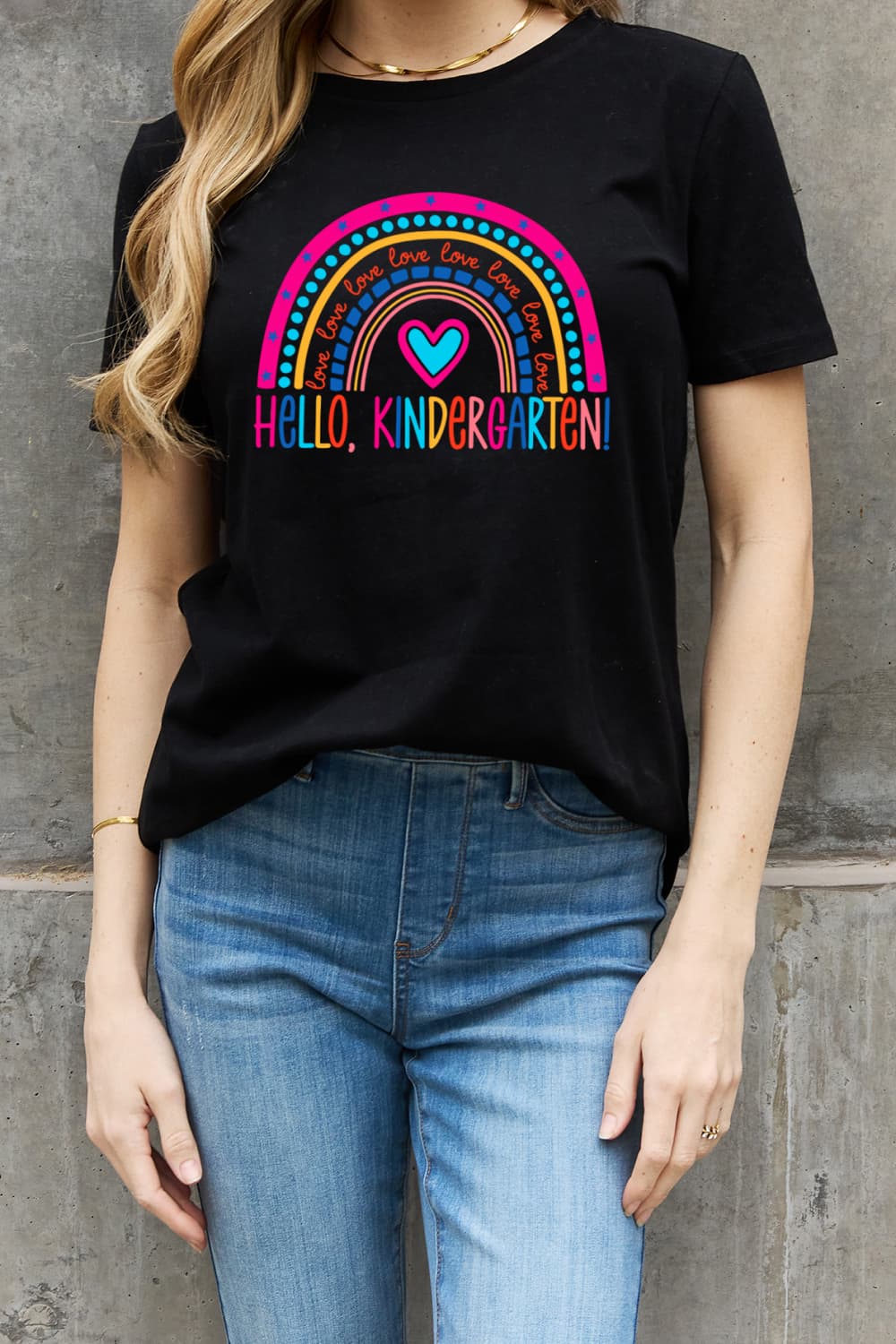 Simply Love  "Love Hello Kindergarten" Tee